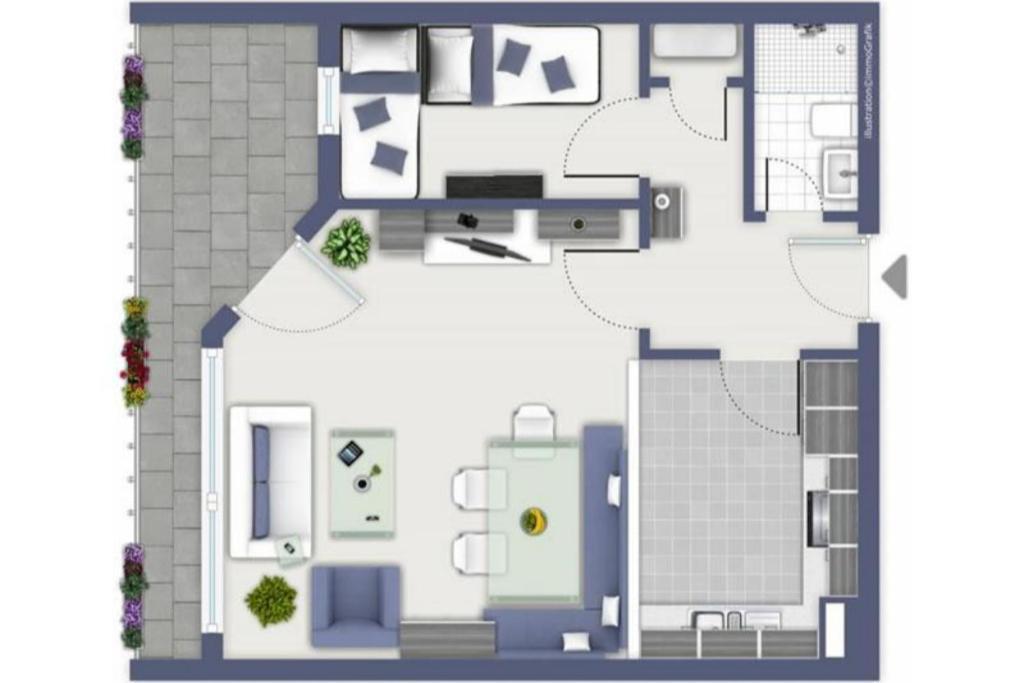 Strandhotel Wohnung 48 다메 외부 사진